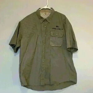 Bob Allen Shooting Shirt Men's 2XL Short Sleeve Padded Olive Branded